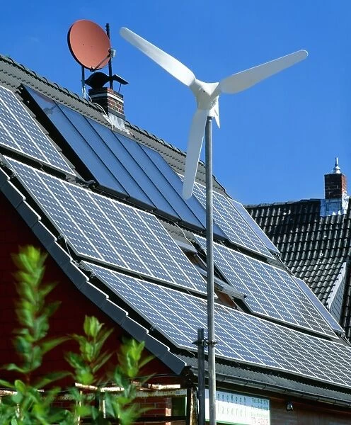 Wind Turbines and Solar Panel Arrays